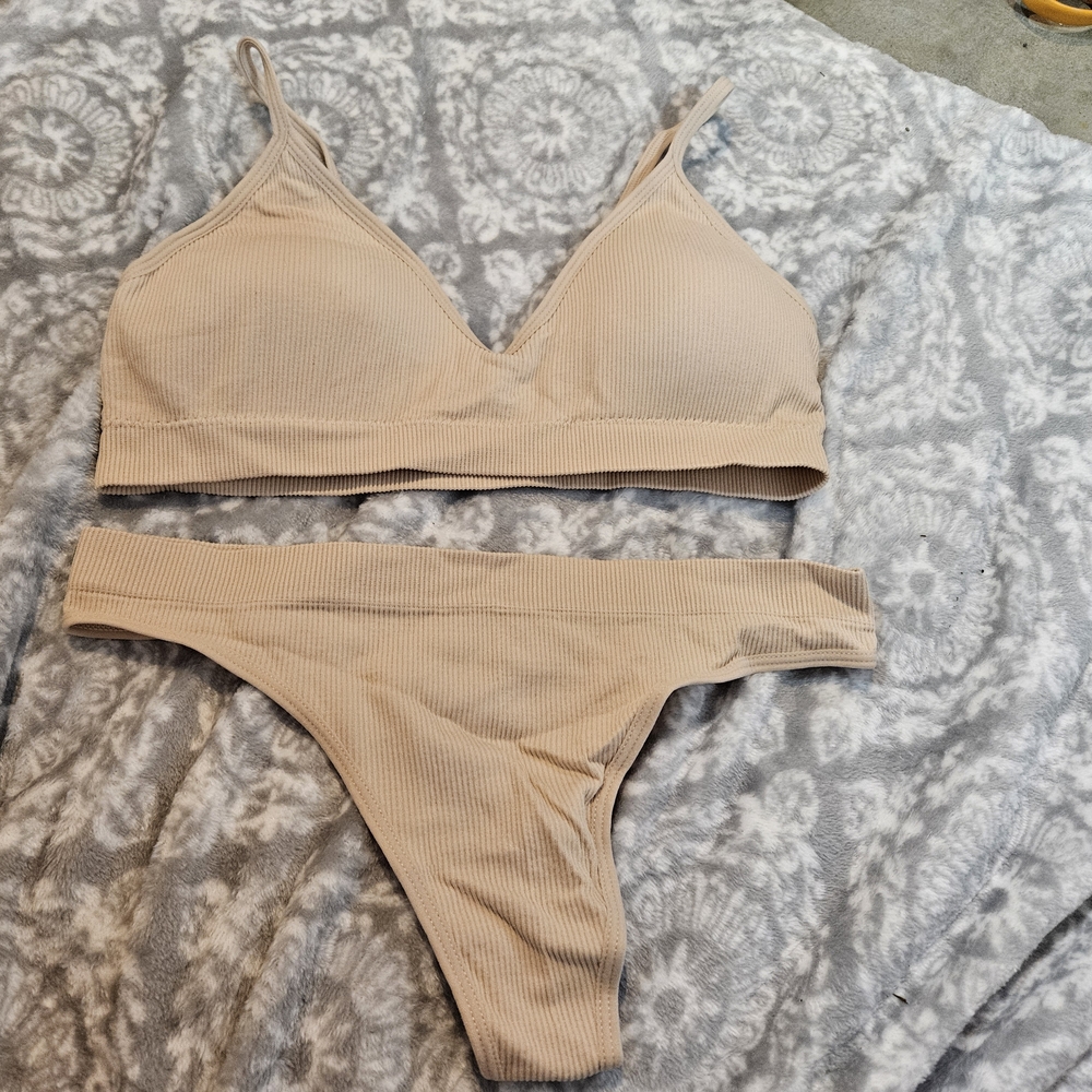 Women's Tan Intimate Set